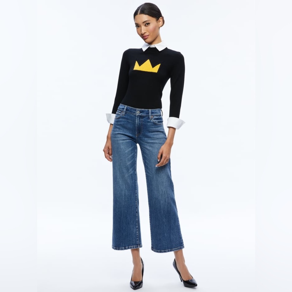 A+O X BASQUIAT PORLA COLLARED SWEATER Small NWOT